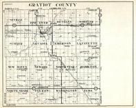 Gratiot County, Seville, Pine River, Bethany, Wheeler, Sumner, Arcadia, Emerson, New Haven, Michigan State Atlas 1930c